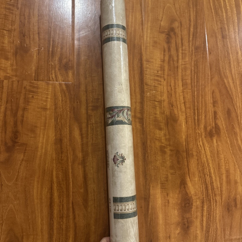 DoubleRoll WESTMOUNT WALLCOVERINGS Wallpaper Baroque Ornate Florals Green 858147